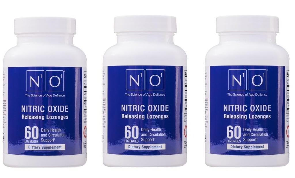 N1O1 Destinazioni di ossigeno nitrico per il supporto della salute del cuore - Supplemento dietetico per il flusso sanguigno, l'ossigenazione e la pressione sanguigna - 180 Conte
