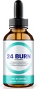 24 Gocce di perdita di peso di bruciato, Formula liquida all-Natural, Miscela nutrizionale Premium per sostenere un'energia di stile di vita attiva, e Fitness, Official 24Burn Gotas Recensioni (30 Serve)