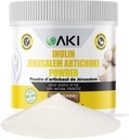 Polvere di carciofo di AKI Inulin Gerusalemme (6oz/170g) Buono in fibra e prebiotico, ideale per il caffè, Smoothies, succo e altri pasti - Vegan, senza glutine (pacchetto di 1)