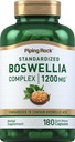 Piping Rock Boswellia Estratto di capsule | 180 Count | Supplemento di erbe | Complesso standardizzato | Non OGM, Gluten Free