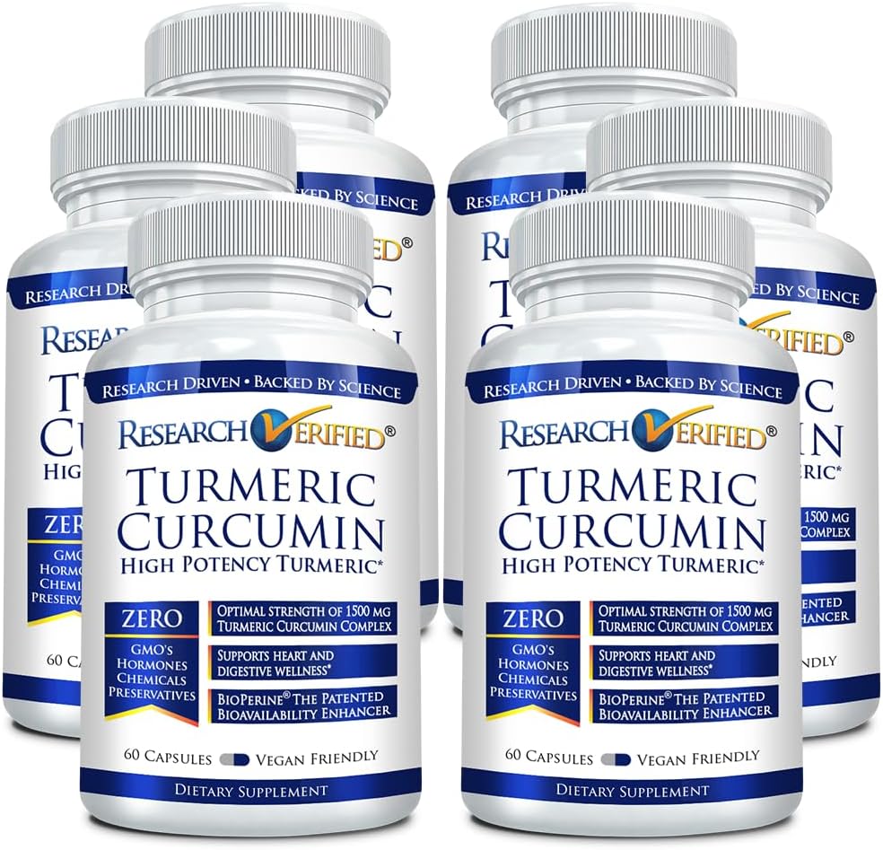 Ricerca Curcumina ergica verificata - con BioPerine, Curcumina C3 Complex - Vegan - Made in the USA - 360 Capsule