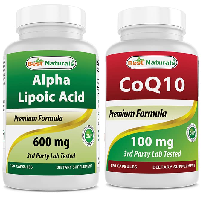 Migliori naturali alfa acido lipoico 600 mg & COQ10 100 mg