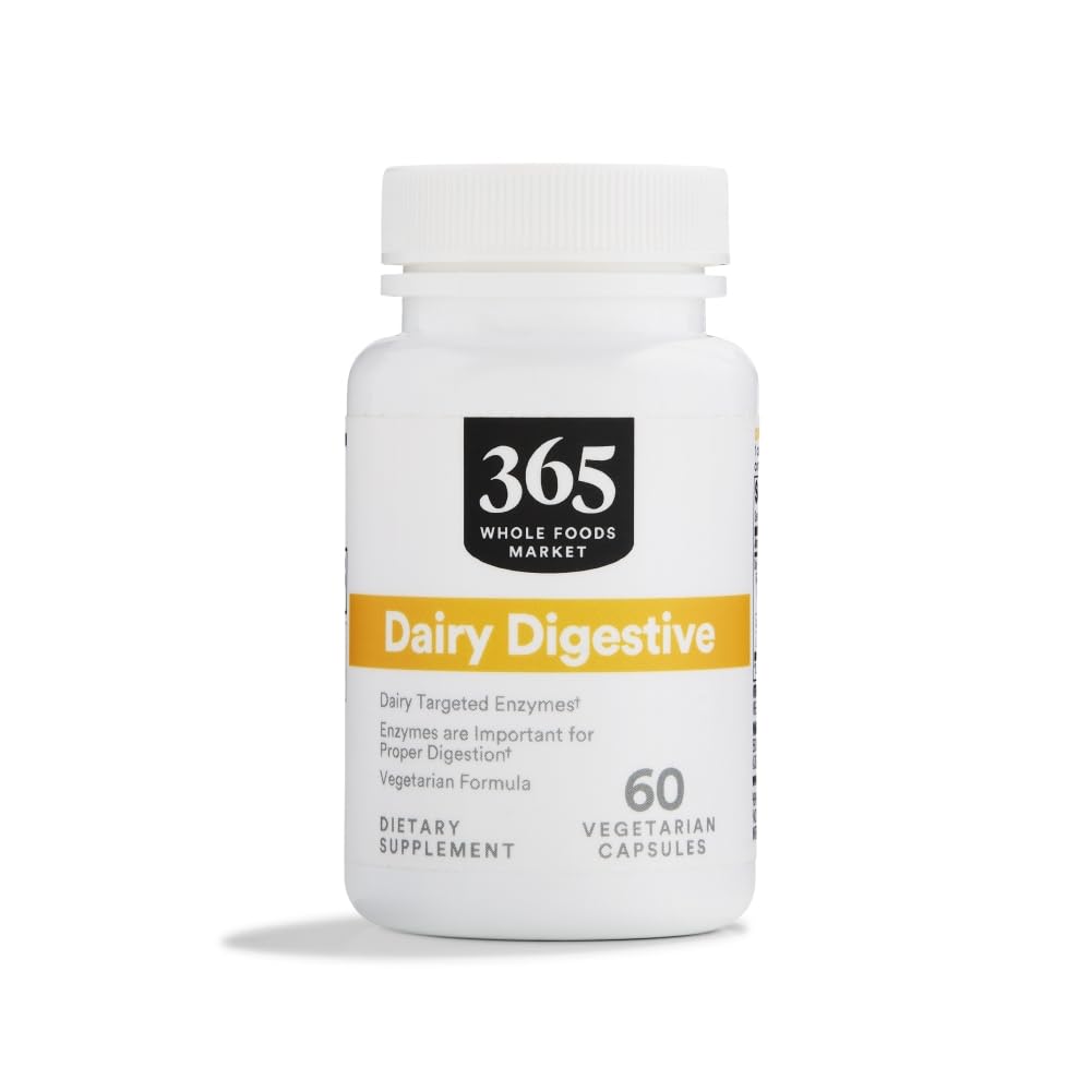 365 da Whole Foods Market, Dairy Digestive Enzymes, 60 Count