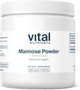 Vital Nutrients Mannose Powder 100g | Vegan D-Mannose Supplemento per il tratto urinario e il supporto della vescica | Gluten, Dairy, Soy Free | Non-GMO | 50 Serve