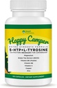 Sii felice, 120 capsule vegetariane, Serotonina e Dopamina Booster con Co-Factors, 5-HTP, L-tirosina, Magnesio, Estratto di tè verde, Rame, Zinco, Vitamina C, Vitamina B9, Vitamina B6