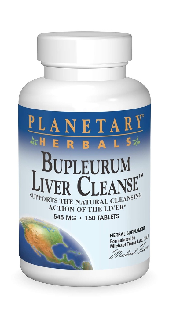Erboristeria Planetaria Bupleurum Liver Cleanse, supporta l'azione di pulizia naturale del fegato*, 545 mg - 150 compresse