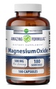 Incredibile Formulas Magnesium Oxide Supplemento | 500 Mg Per Serving | 180 capsule | Non-GMO | Gluten-Free | Made in USA