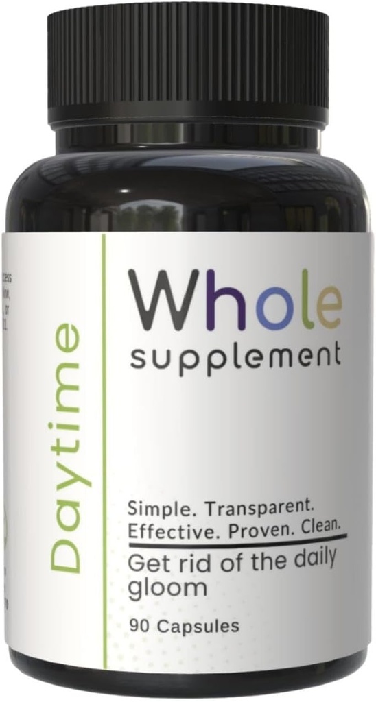 Daytime Nootropic Natural Daily Support - Clarity cervello, salute del cervello, messa a fuoco, umore ed energia - Lions Mane, Ashwagandha, Same, Passion Flower – Godetevi la vostra giornata!