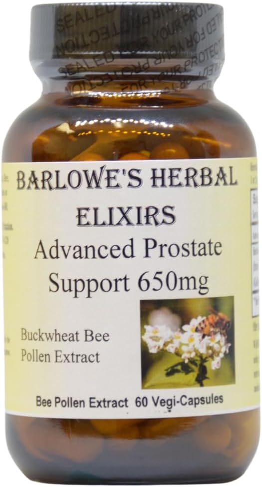 Supporto avanzato della prostata | Supplemento del polline delle api di grano saraceno | 750mg per capsula | Salute urinaria e prostata | Supporto menopausa per le donne | 60 Vegan, Halal e Kosher Capsule | Non OGM