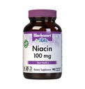 Bluebonnet Niacin 100mg Vitamina B3 Nicotinic Acid - Supporto per la salute del cuore per le donne e gli uomini* - Non-OGM, Vegan, Kosher, Gluten-Free, Soy-Free, Dairy-Free Flush Niacin Supplement - 90 Capsule vegetali