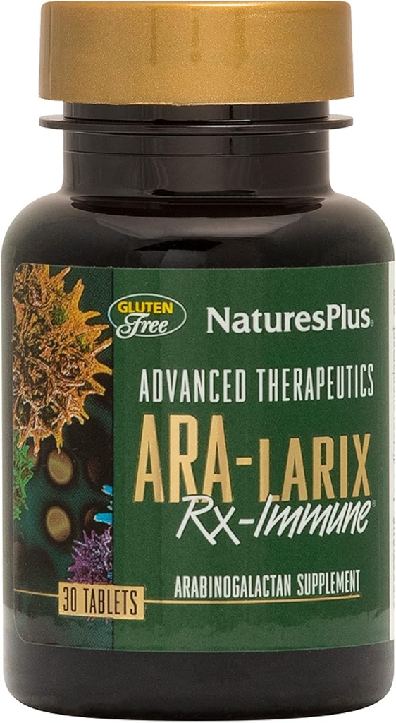 NaturesPlus Terapia avanzata Ara-6 Rx Immune Health - 30 compresse - Ipoallergenico, Senza glutine, Vegetariano - 30 Serve
