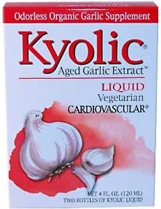 Wakunaga - Kyolic, Estratto di aglio invecchiato, Cardiovascolare, Liquido, 2 bottiglie, 2 fl oz (120 ml)