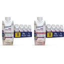 Assicurare Max Protein Nutrition Shake con 30g di Proteine & Max Protein Nutrition Shake con 30g di Proteine, 1g di Zucchero, High Protein Shake, Crema di Fragola, 11 fl oz, (Pack of 12)