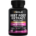 Estratto di radice di barbabietola - 12000mg 20x Concentrated Beet Root Capsule Supplemento w/Black Pepper - Nitrati alti - Natural Nitric Oxide Booster - Altamente Concentrato & Biodisponibile - Made in USA -180 Caps