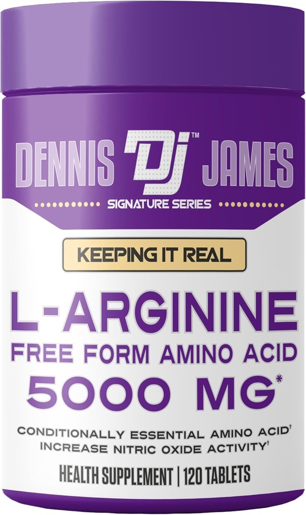 DENNIS JAMES Signature Series L-Arginina 5000mg |120 Tablet | 60 Serve