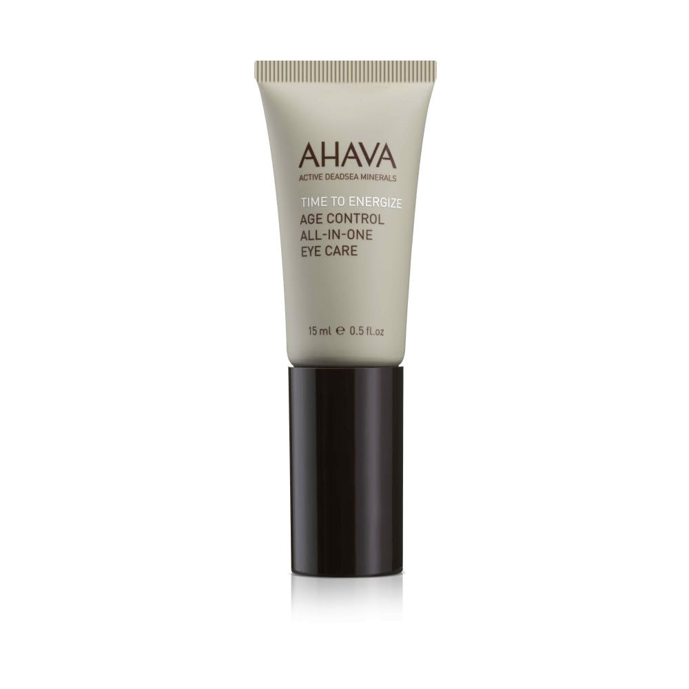 AHAVA tempo per energizzare il controllo dell'età degli uomini all-in-one Eye Care - Gel rinfrescante e idratante a Smooth Undereye Area, Ridurre i cerchi scuri, con Osmoter, Aloe Vera, Caffeina, Peptides & G-Force, 0.5 Fl.Oz