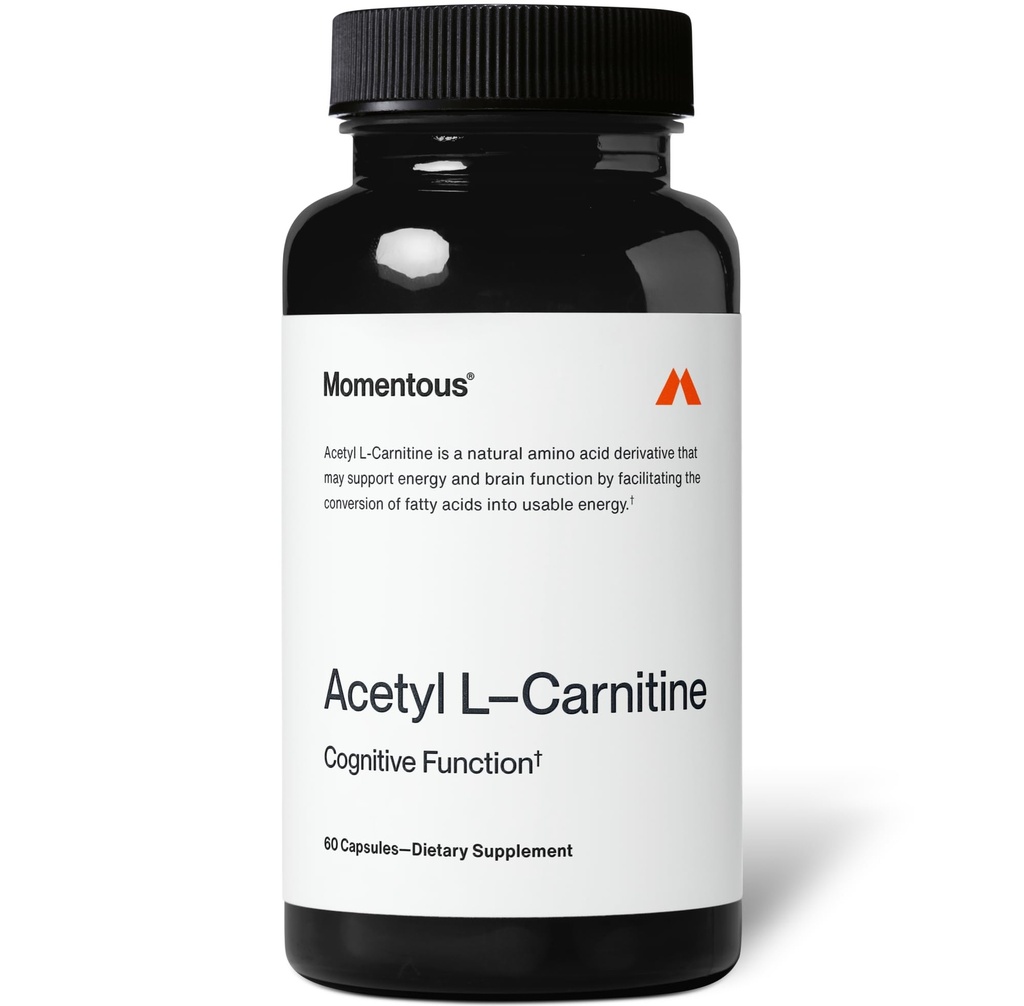 Momentous Acetyl-Carnitine - Certificato NSF per lo sport - 60 Serve