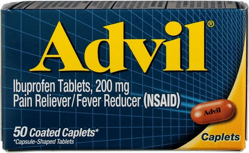 Advil Pain Reliever/Fever Riduttore 200 mg Compresse rivestite 50 ea (Pacchetto di 6)