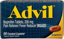 Advil Pain Reliever/Fever Riduttore 200 mg Compresse rivestite 50 ea (Pacchetto di 6)