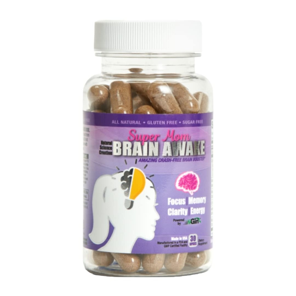 Super mamma cervello sveglia energia naturale Pillole per le donne - Brain Booster supplemento per messa a fuoco, Memoria, Clarity, Energia (Nootropics Brain Support Supplement & Focus Supplement - 30 giorni di alimentazione)