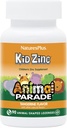 Natures Plus Animal Parade KidZinc, Tangerine Flavor - 90 Animal-Shaped Lozenges, Confezione da 2 - Organically Chelated Zinc - Vegan, Gluten Free - 180 Total Servings