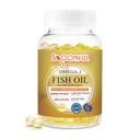 Spoonful Mini Omega 3 Fish Oil, iFOS Certified, 1290 mg Per Serving, 120 Softgels Pearls, Small Size Facile da ingoiare capsule per le donne e gli anziani, Made in USA