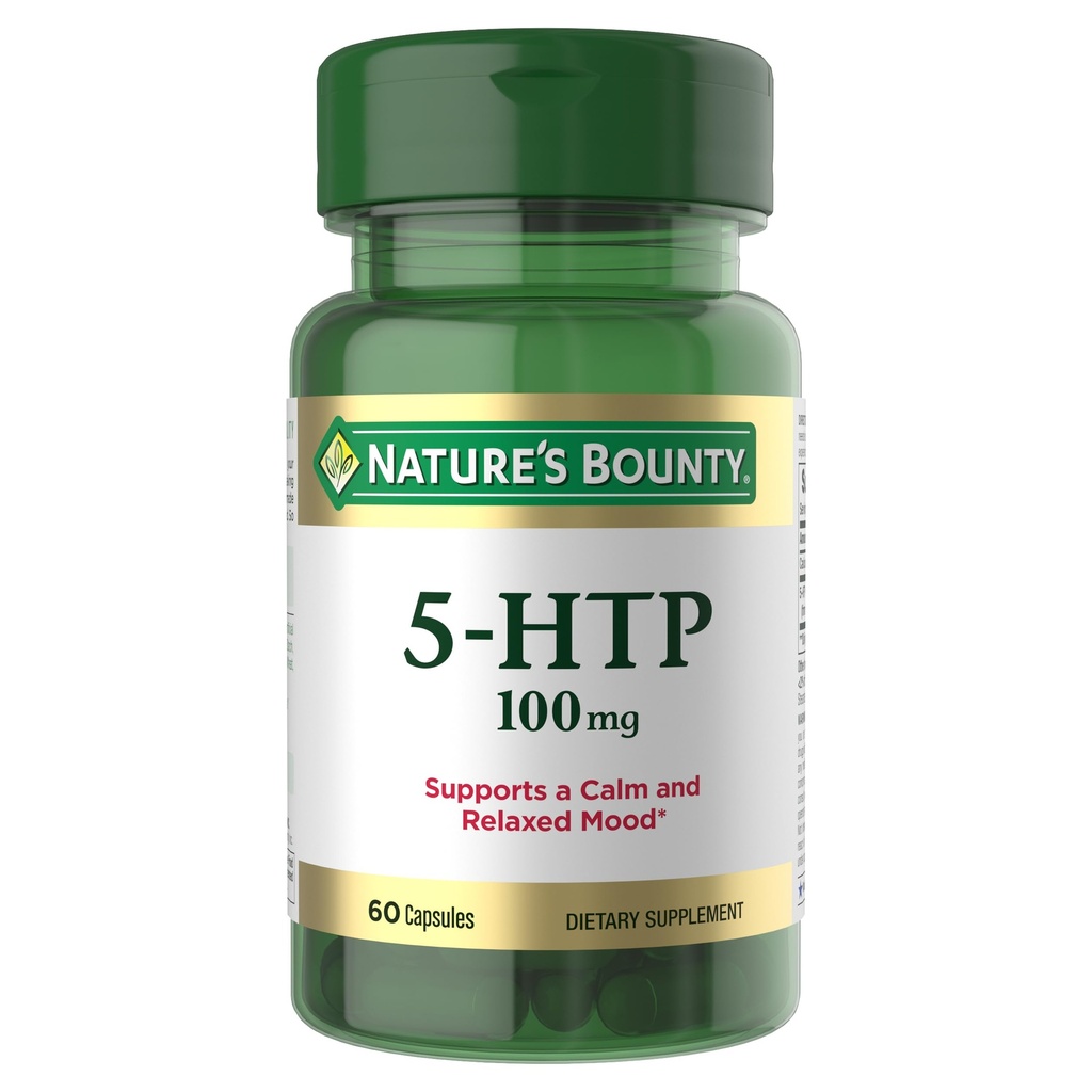 Pillole 5-HTP e integratore alimentare della natura, supporta un Mood calmo e rilassante, 100mg, 60 capsule