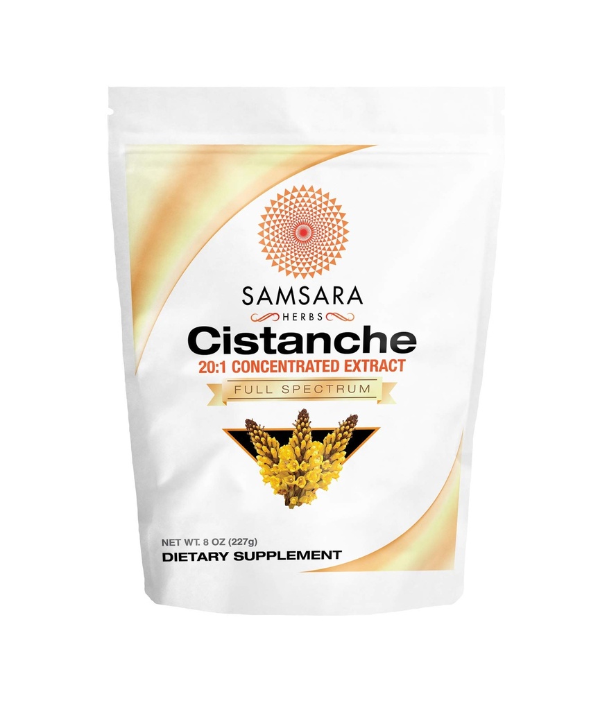 Samsara Herbs Cistanche Extract Powder (8oz) 20:1 Concentrazione - Made in the USA - 3rd Party Tested - Forza, Vitality & Mood (Huge 2950mg Serving)