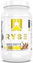 RYSE ha caricato la polvere proteica - Toast di cannella - isolato e concentrato di proteine del siero di 25g con fibre prebiotiche & MCT - basso carbo, basso zucchero, digestivo-amichevolmente - 27 porzioni / 2 lb vasca