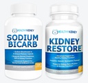 Rene Ripristino & Sodium Bicarb 2 Pack Pulire il rene Supplemento naturale Acido Sodio Bicarbonato Buffer Naturale