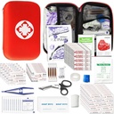 Kit di pronto soccorso per la casa Escursionismo Camping Sport all'aperto, 275 Pezzi Survival Supplies Kit di emergenza, Mini Borsa per ingranaggi con Basic First-Aid Essentials for Emergency Cases Angel wish