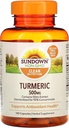Sundown Turmeric Supplement, 500 mg, Supporta la salute antiossidante, 140 capsule