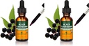 Estratto di liquido di sambuco nero certificato di erbe Pharm per il supporto del sistema immunitario, alcool di canna organica, 1 Oz (Pack of 2)