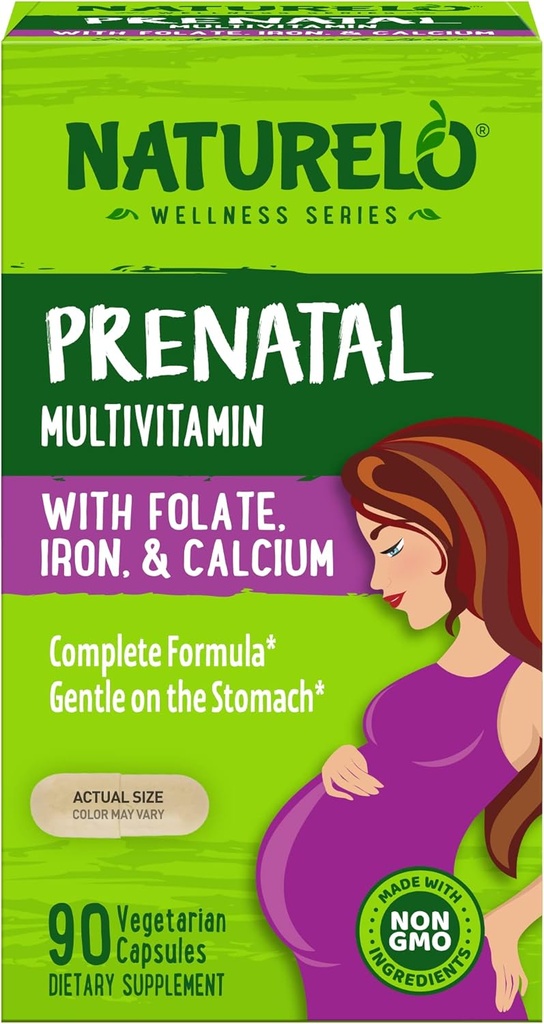Naturelo, Prenatal Multivitamin Capsule, 90 Conte
