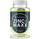 Zinc Maxx 100 capsule, Zinc Gluconate Immune Booster per la salute riproduttiva, Cura della pelle, & Immune Booster - 3+ Mesi di alimentazione | Supplemento di supporto immunitario ad alta potenza per uomini e donne