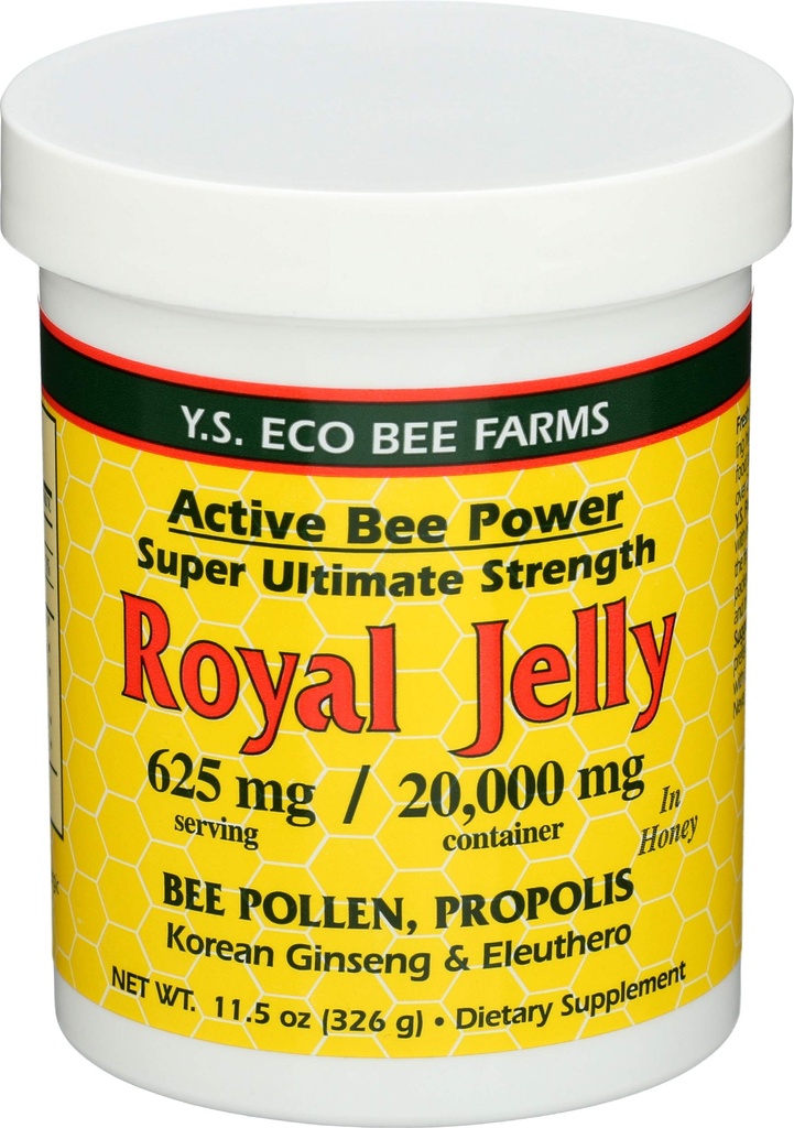 YS Royal Jelly/Honey Bee - Royal Jelly In Honey Ult Strength, 11,5 oz gel