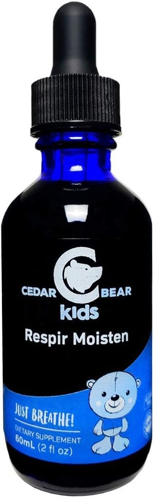 Respir Moisten dell'orso di cedro per i bambini un supplemento di erbe liquida che idrata e lenisce tessuti respiratorie irritati e allevia le tosse secche occasionali 2 Fl Oz