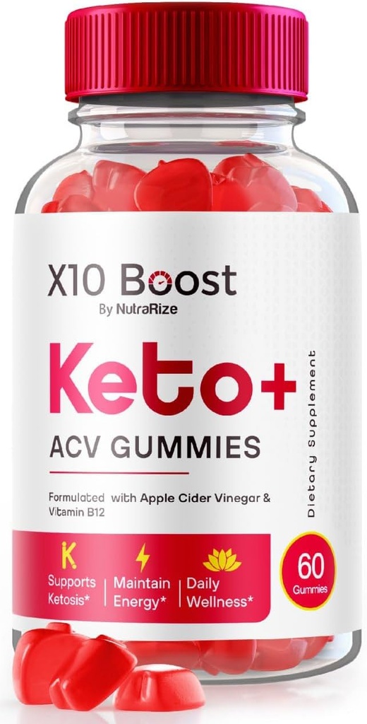 NutraRize X10 Boost Keto + ACV Gummies Perdita di peso avanzata, Recensioni (60 Gummies)