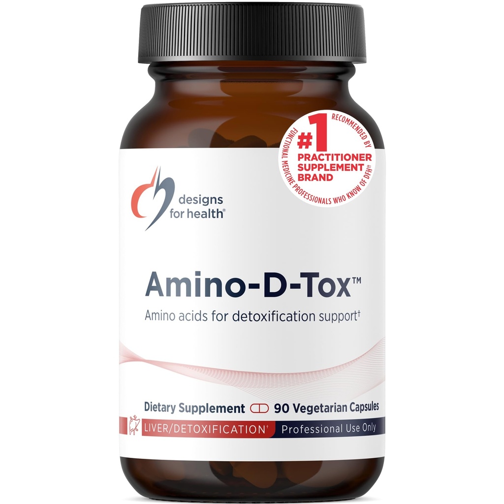 Progetti per Amino-D-Tox - Aminoacido Detox + supporto per la pulizia del fegato - Integrare la miscela con glicina, calcio D Glucarate, NAC + di più - Non-GMO (90 capsule)