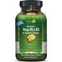 Irwin Naturals High Potency Mega D3 & K2 + Estratto di curcuma - 60 Softgel liquidi - Bones sano e funzione immunitaria