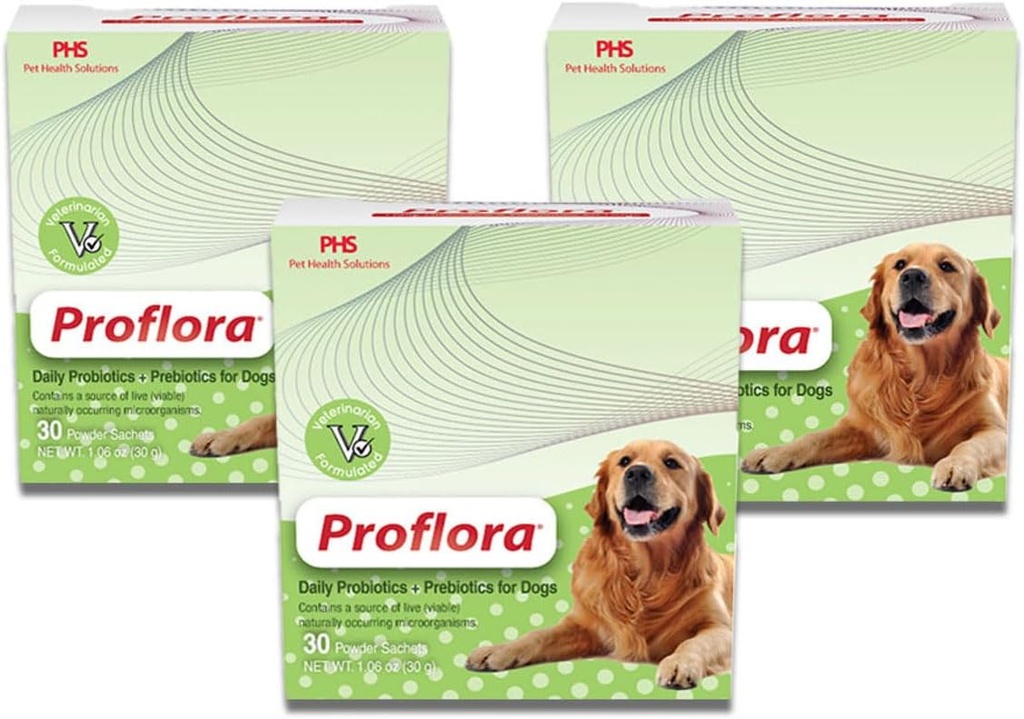 Probiotico per cani - Digestione sana - Boost Immune System - Normale Funzione Bowel - Salute della pelle e del cappotto - Supplemento per GI Tract - 90 Serve, 3-Pack