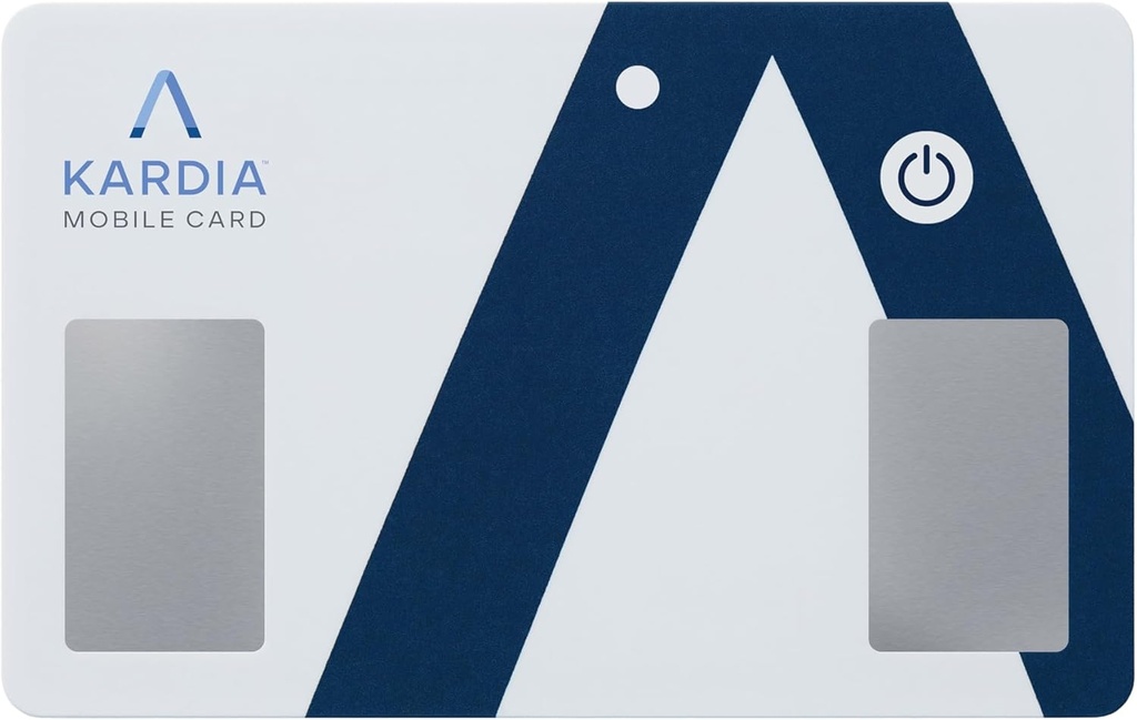 AliveCor KardiaMobile Card Wallet-Sized Personal EKG Dispositivi - Registrare EKG mono-lead sul Go e rilevare battiti cardiaci irregolari