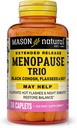 Mason Natural Menopause Trio: Nero Cohosh, Flaxseed, & Soy (Extended Release) - May Alleviate Hot Flashes & Night Sweats*, Supports Healthy Hormone Balance*, 30 Caplets
