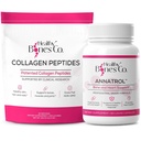 Annatrol Bone Support & FORTIBONE Collagen Peptides w/FORTIGEL, VERISOL e TENDOFORTE - Complete Bone, Joint, Skin, Hair, Nails & Metabolic Support | 1 Mese di Alimentazione (Pouch, 401.7G)