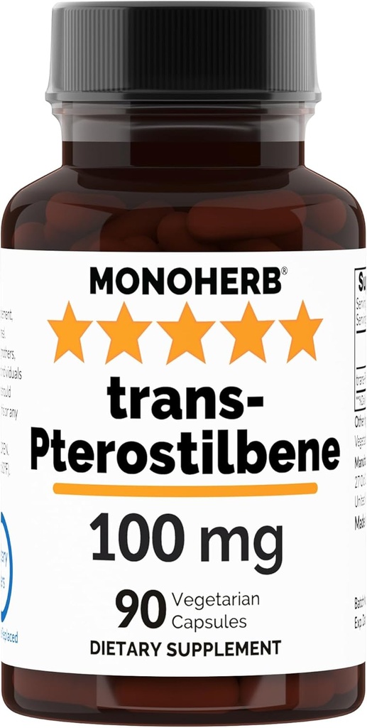 MONOHERB Trans-Pterostilbene 100 mg per capsula - 90 capsule vegetariane