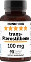 MONOHERB Trans-Pterostilbene 100 mg per capsula - 90 capsule vegetariane