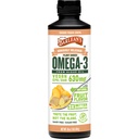 Ginger Peach Vegan Omega 3 Supplemento, olio di alghe liquide con 630 mg EPA & DHA, Omega basati sulle piante da olio algal, non OGM & Gluten Free, 16 oz