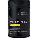Ricerca sportiva® Vitamin K2 come MK-7 100mcg con olio di cocco MCT - 60 Veggie Softgels (2 mesi di fornitura) Vegan Certificato, Non OGM Verificato, Gluten & Soy Free