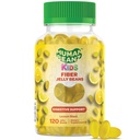 Gummie di gelatina di fibre per i bambini, integratori di fibre per la salute digestiva, gommoso vegetale 120 Jellybeans