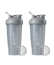 BlenderBottle Classic Shaker Bottiglia Perfetta per Protein Shaker e Pre Workout, 28-Ounce (2 Pack), Pebble Grey